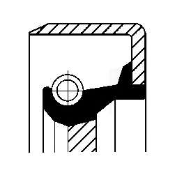 Сальник насоса Г/П 19,05X36X6,7 VW Passat B3 88-93