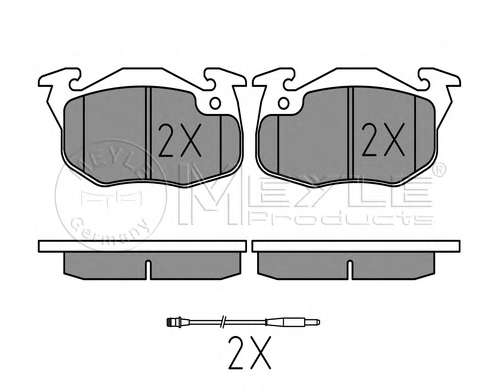 Комплект тормозных колодок, дисковый тормоз
