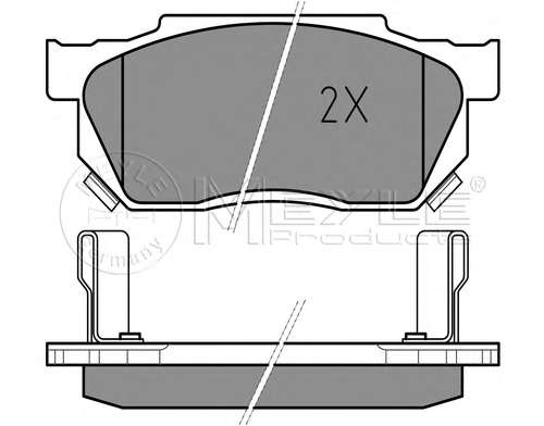Комплект тормозных колодок, дисковый тормоз