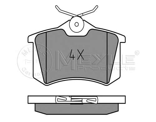 Колодки тормозные (задние) VW Golf/Passat 83-02/ Peugeot 405 87-96 (87.1x52.8x15.1)