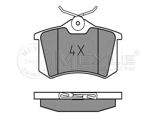 Колодки тормозные (задние) VW Caddy III 04-/Peugeot 308 07-/Citroen C4 04- (87.1x52.8x17.2)