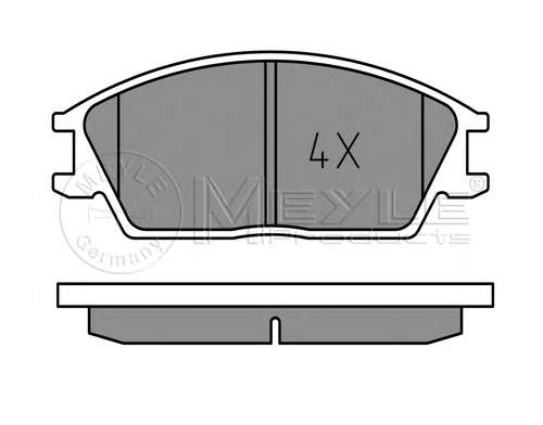 Колодки тормозные (передние) Hyundai Accent I/II 89-06/Getz 02-11 (Akebono)