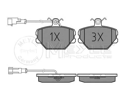 Комплект тормозных колодок, дисковый тормоз