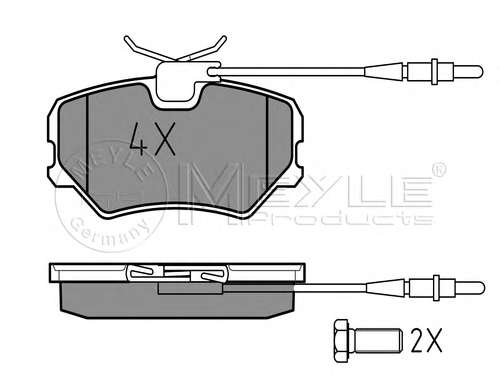 Комплект тормозных колодок, дисковый тормоз