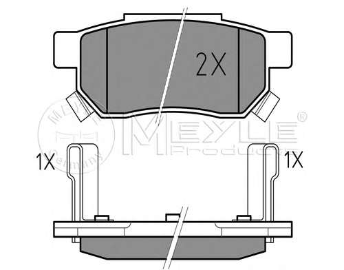 Комплект тормозных колодок, дисковый тормоз