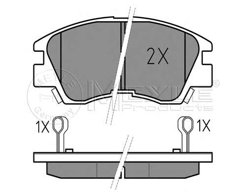 Колодки тормозные (передние) Mitsubishi L200/L300 83- (Sumitomo)