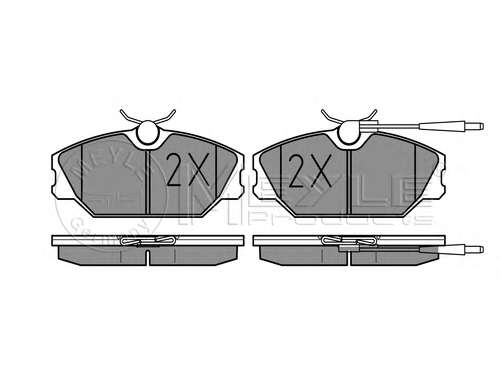 Колодки тормозные (передние) Renault Laguna I/Megane I 1.6-2.0 i/DT 93-01