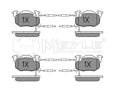 Комплект тормозных колодок, дисковый тормоз