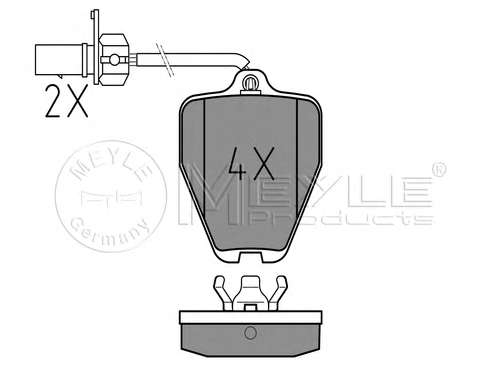 Комплект тормозных колодок, дисковый тормоз