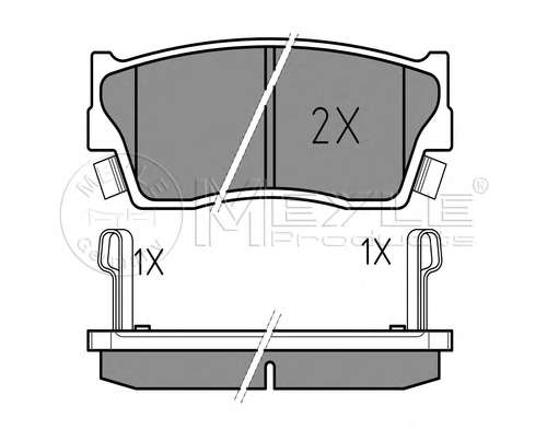 Комплект тормозных колодок, дисковый тормоз