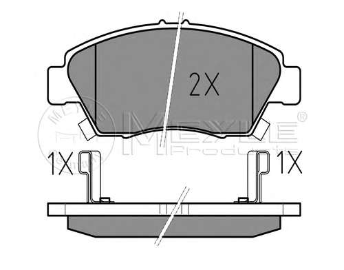 Комплект тормозных колодок, дисковый тормоз