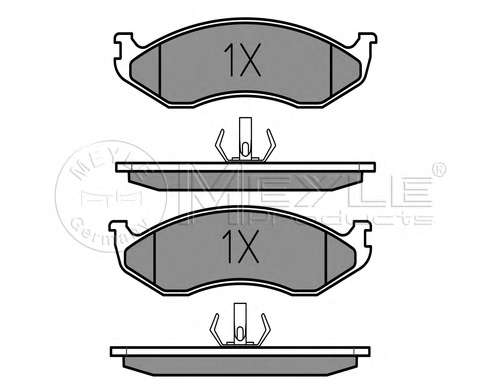 Колодки тормозные (передние) Jeep Cherokee 88-01