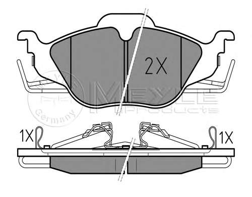 Колодки тормозные (передние) Opel Astra G/Zafira A 98-09