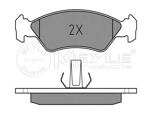 Комплект тормозных колодок, дисковый тормоз