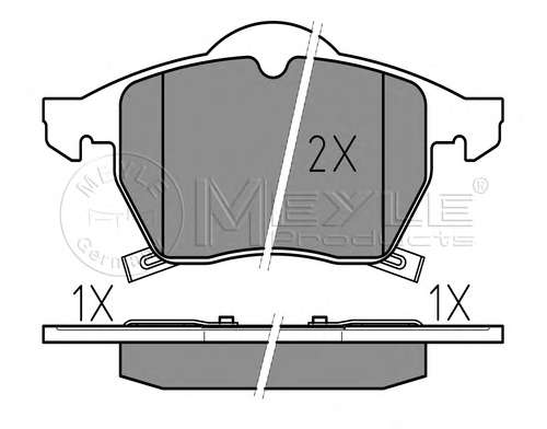 Комплект тормозных колодок, дисковый тормоз