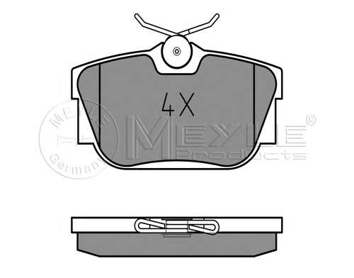 Колодки зад.