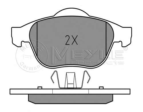 Комплект тормозных колодок, дисковый тормоз