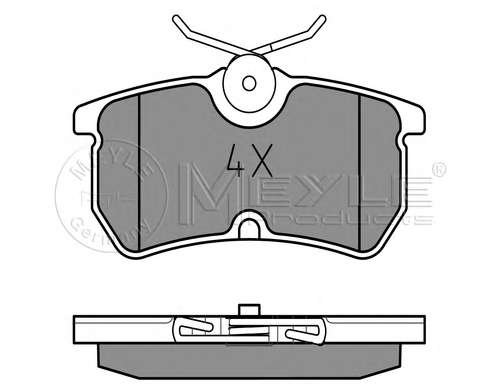 Колодки тормозные (задние) Ford Focus 98-04/Fiesta 05-