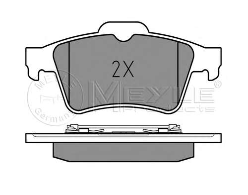 Колодки тормозные (задние) Renault Laguna/Megane 01-