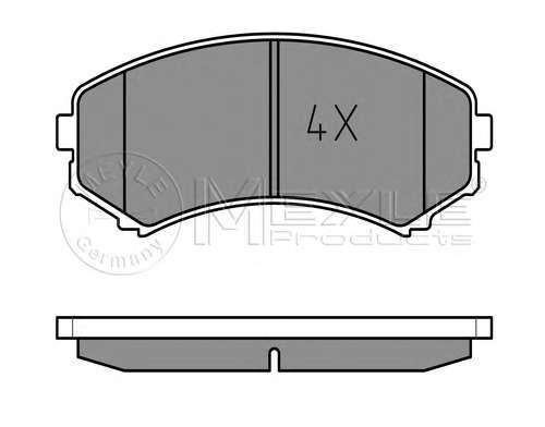 Колодки тормозные (передние) Mitsubishi Grandis/Pajero 04-