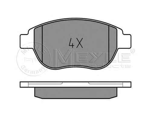 Колодки тормозные (передние) Citroen Berlingo 00-11/C4 1.6 THP/VTi 04-/Peugeot 207/307 02- (Bosch)