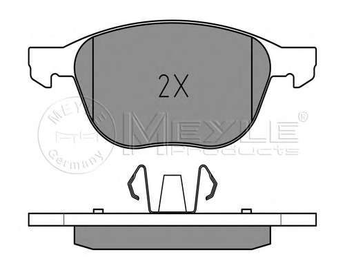 Колодки тормозные (передние) Ford Focus/Mazda 3/5 03-