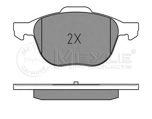 Комплект тормозных колодок, дисковый тормоз