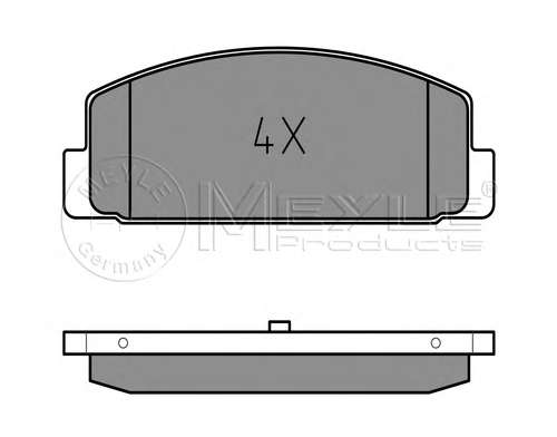 Колодки тормозные (задние) Mazda 6 02-