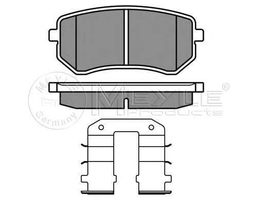 Комплект тормозных колодок, дисковый тормоз