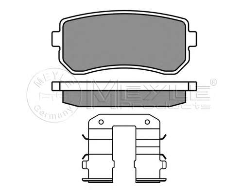 Колодки тормозные (задние) Hyundai Accent/I20/I30/Ix35/Sonata/Kia Ceed/Rio/Sportage 1.2-3.3 05-