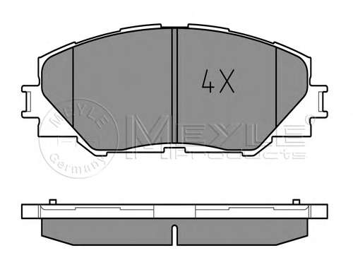 Колодки тормозные (передние) Toyota RAV4 2.0-3.5/Auris 1.8 05-