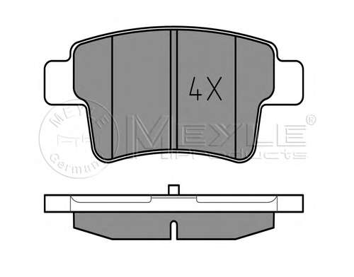 Колодки тормозные (задние) Citroen C4/Peugeot 408 06- (Bosch) Q+