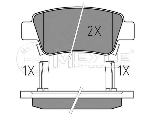 Колодки тормозные (задние) Honda CR-V 06- (Bosch)