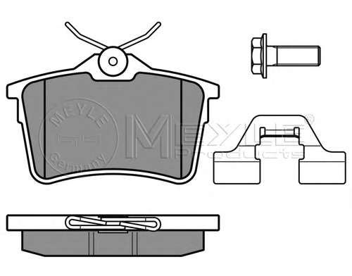 Колодки тормозные (задние) Citroen Berlingo 08-