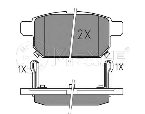 Комплект тормозных колодок, дисковый тормоз