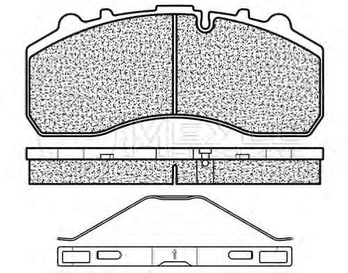 Комплект тормозных колодок, дисковый тормоз