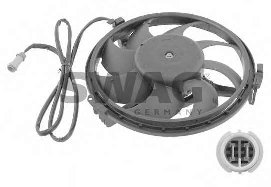 Электродвигатель, вентилятор радиатора