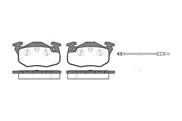 Комплект тормозных колодок, дисковый тормоз
