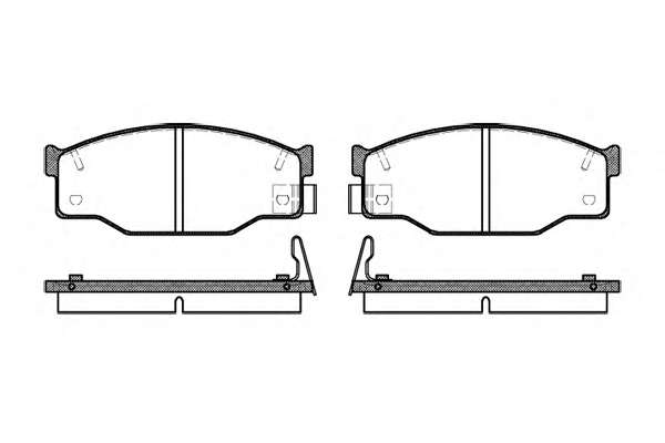 Комплект тормозных колодок, дисковый тормоз