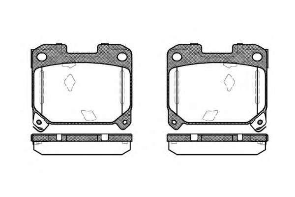 Комплект тормозных колодок, дисковый тормоз