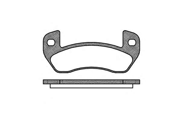 Комплект тормозных колодок, дисковый тормоз