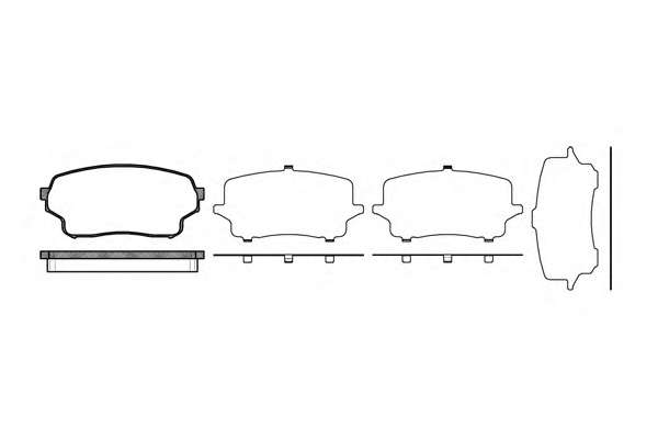 Комплект тормозных колодок, дисковый тормоз