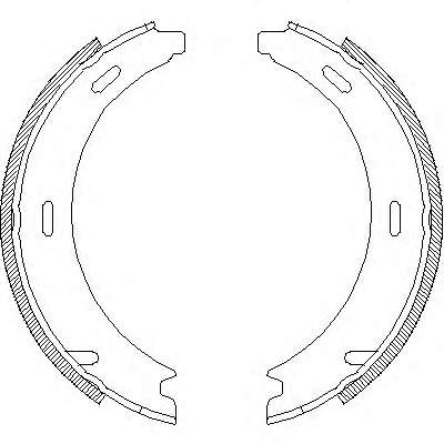 Комплект тормозных колодок, стояночная тормозная система