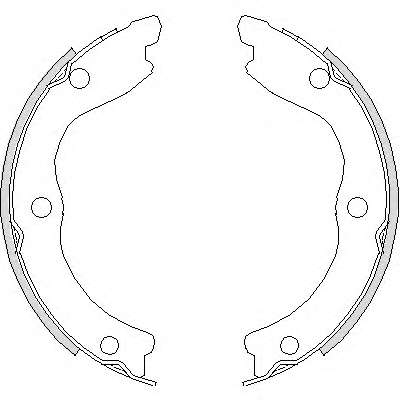 Комплект тормозных колодок, стояночная тормозная система