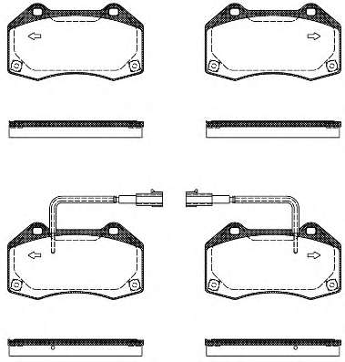 Комплект тормозных колодок, дисковый тормоз