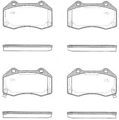 Комплект тормозных колодок, дисковый тормоз