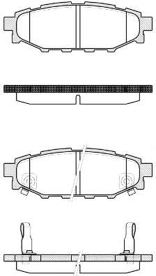 Комплект тормозных колодок, дисковый тормоз
