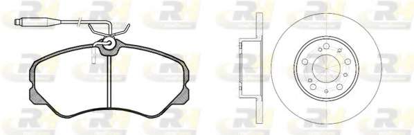 Комплект тормозов, дисковый тормозной механизм
