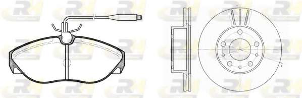 Комплект тормозов, дисковый тормозной механизм