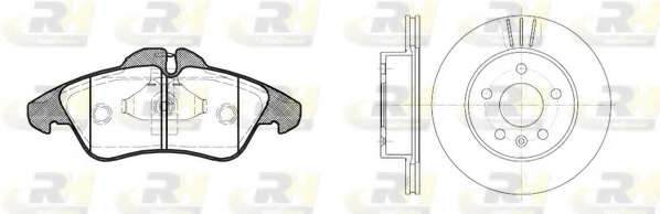 Комплект тормозов, дисковый тормозной механизм